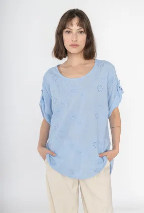 Besticktes Tuni-T-Shirt