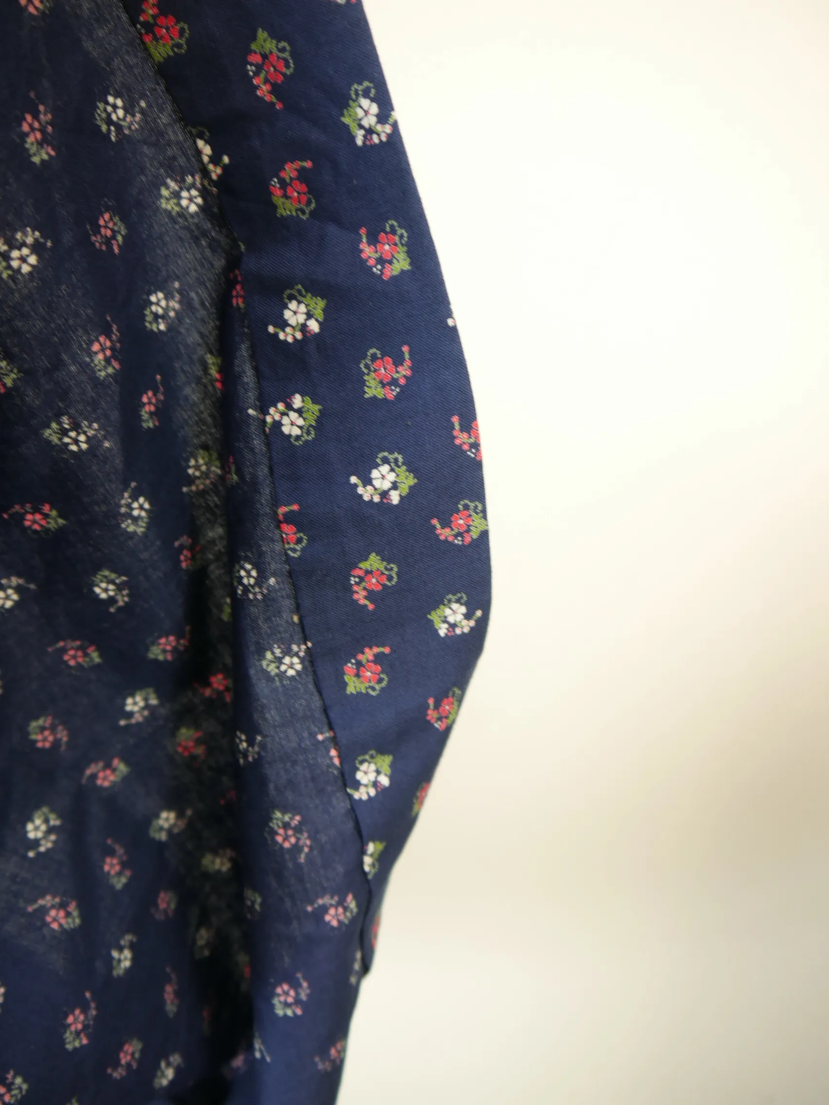 C&A Baumwolle blau mit Wienernaht fabelhaftes Dirndl ohne Schürze Gr.38