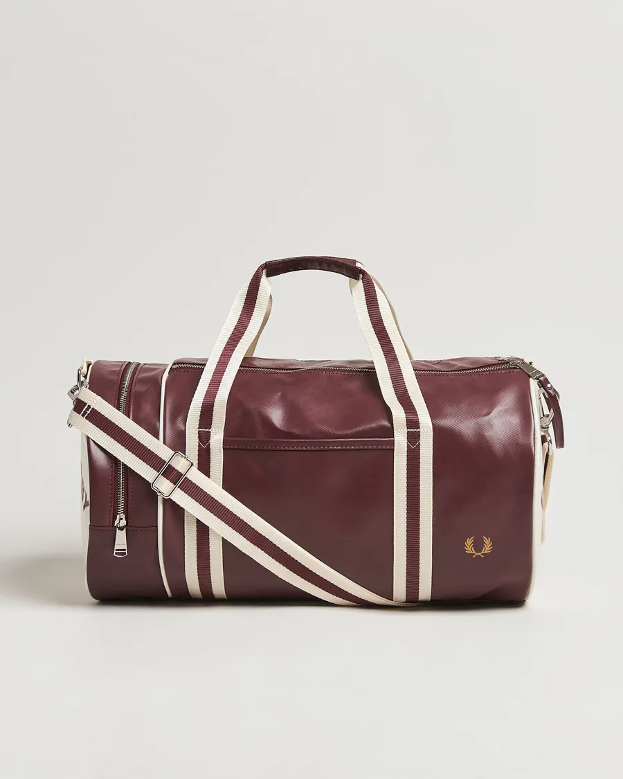 Classic Barrel Bag Oxblood/Ecru