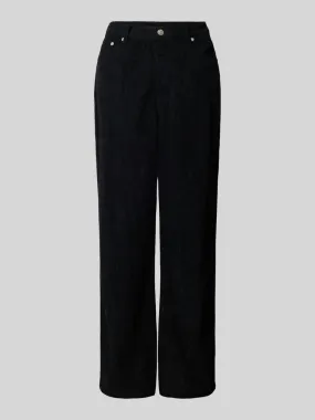 Colourful Rebel Tapered Fit Cordhose im 5-Pocket-Design Modell 'Gaias' (black) online kaufen