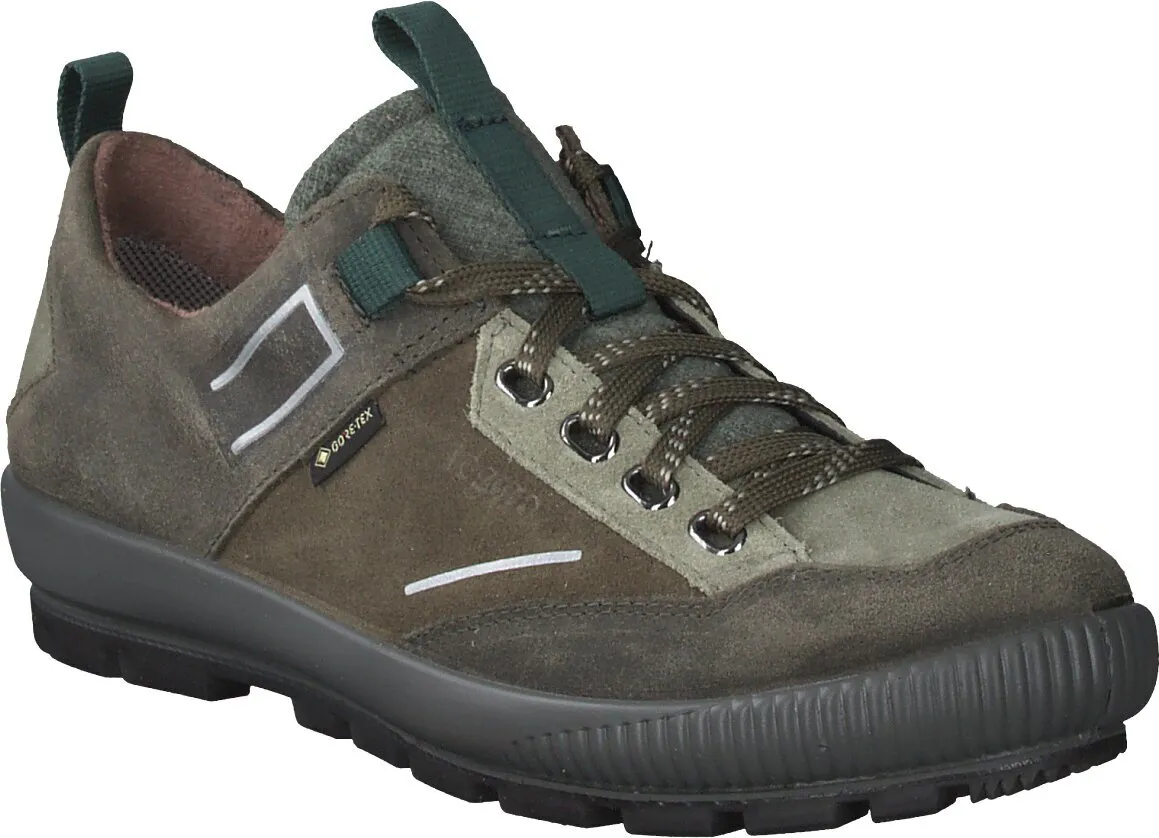 Damen-Schnürschuhe aus Leder 101692990395 (Grün)