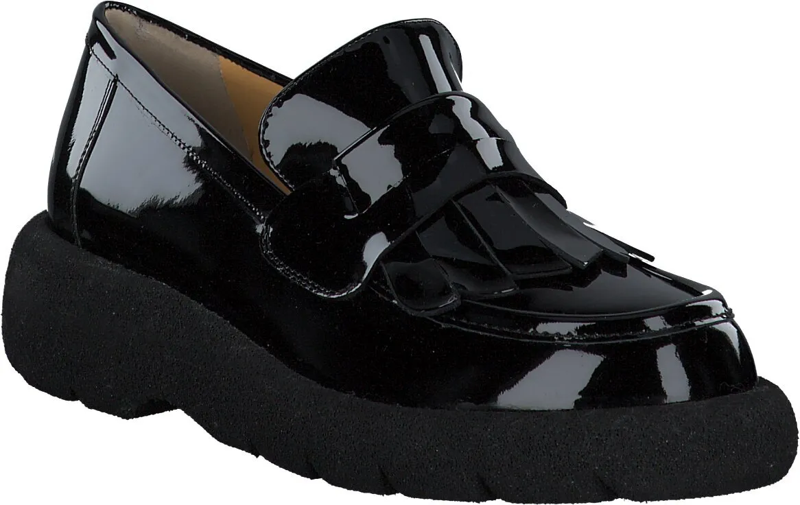 Damen-Slipper aus Leder 100003954706 (Schwarz)