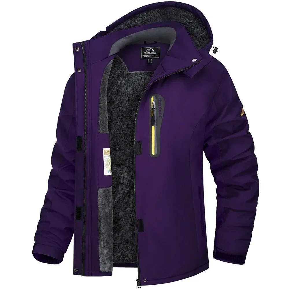 Frostia - Wasserdichter Wintermantel Damen - Funktionale Jacke mit Kapuze und Taschen