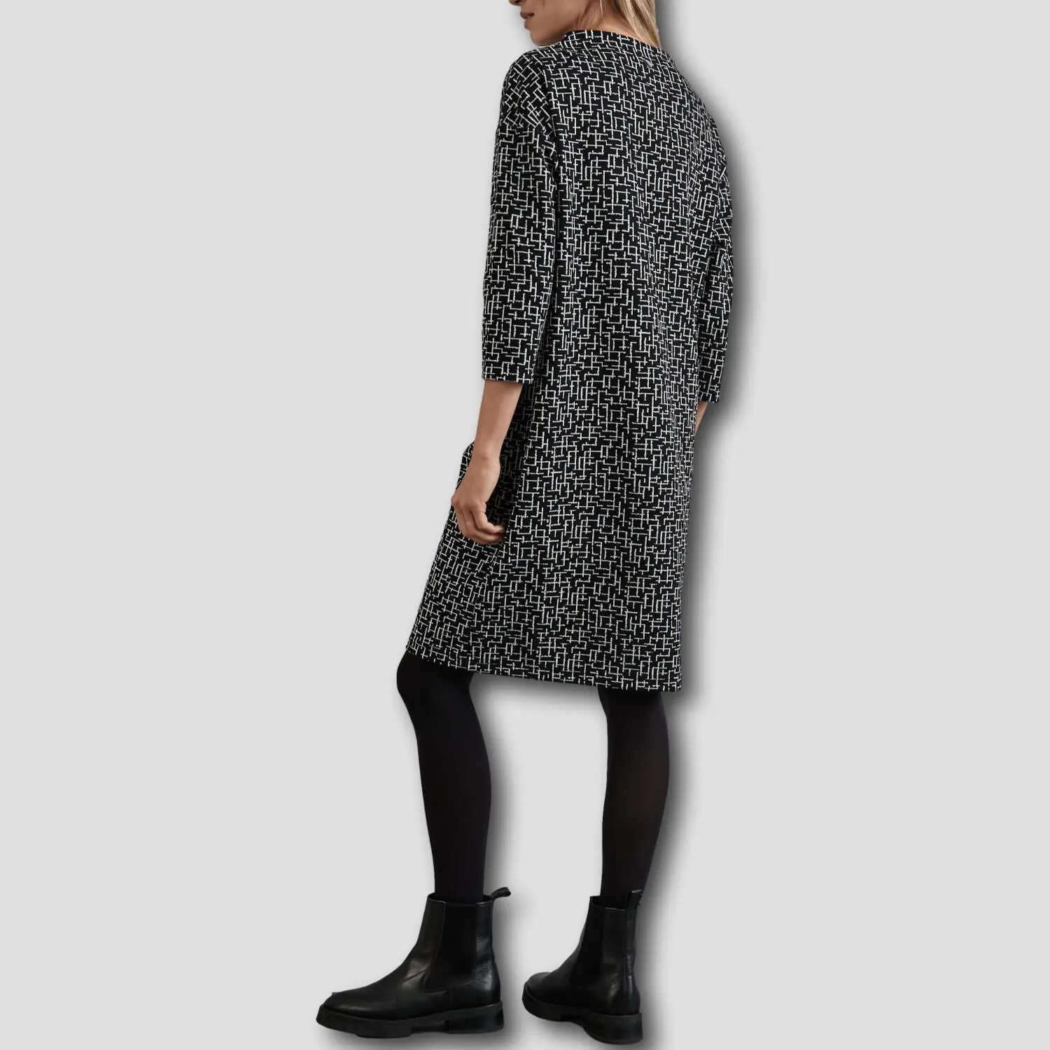Gemustertes Jersey-Kleid