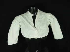 Gr.40 Dirndlbluse  mit rundem Ausschnitt   Bluse für Dirndl Trachtenbluse B2863