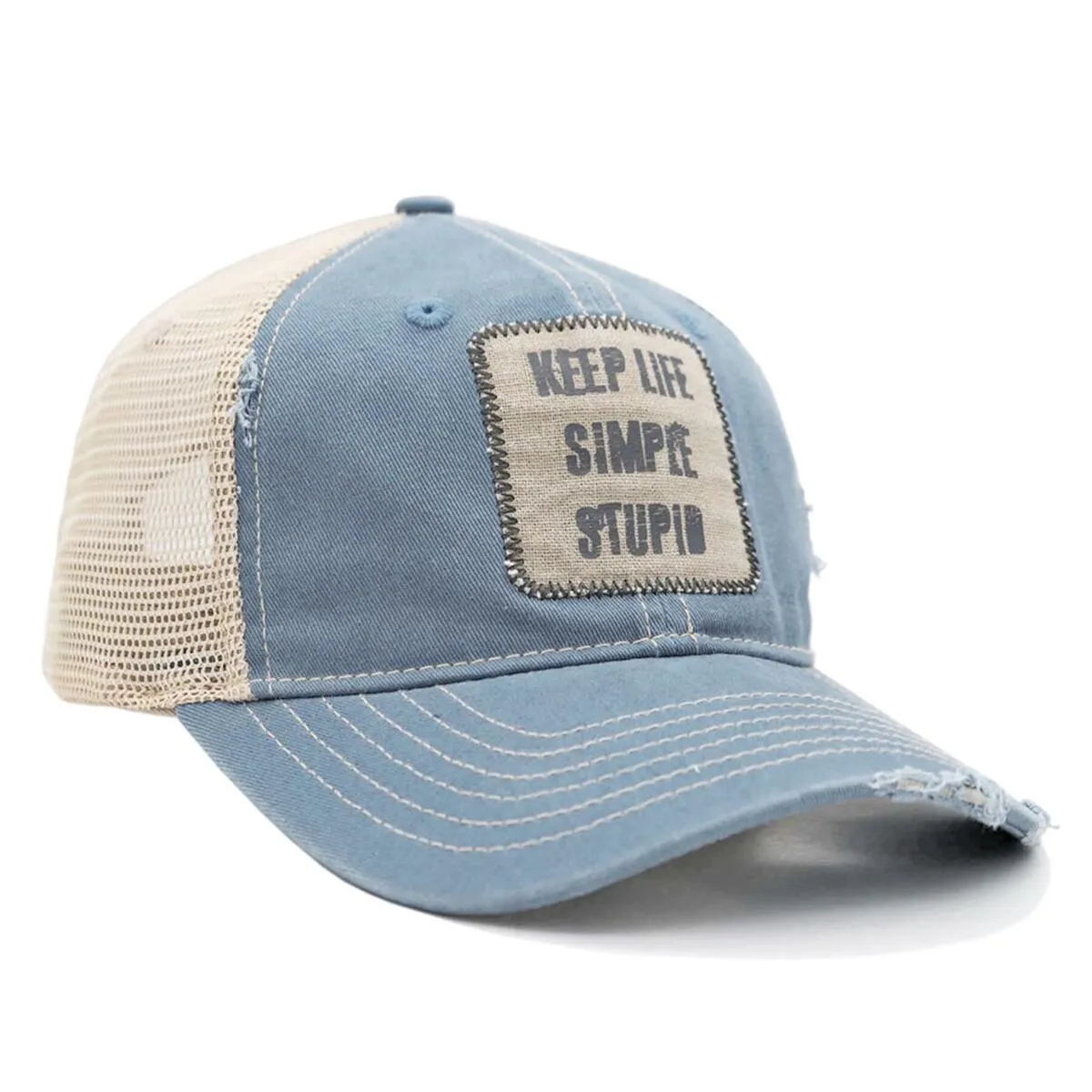 Great Western Trucker Cap Keep life simple stupid blau used look