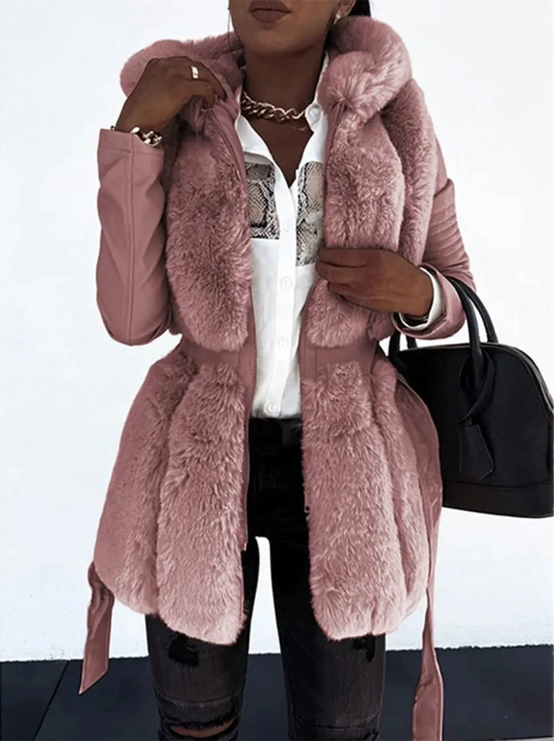 Heidi-Mode | Damen Kunstlederjacke