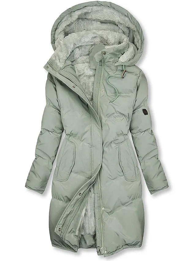 Heidi-Mode | Gepolsterte Kunstlederjacke mit Warmem Plüschfutter