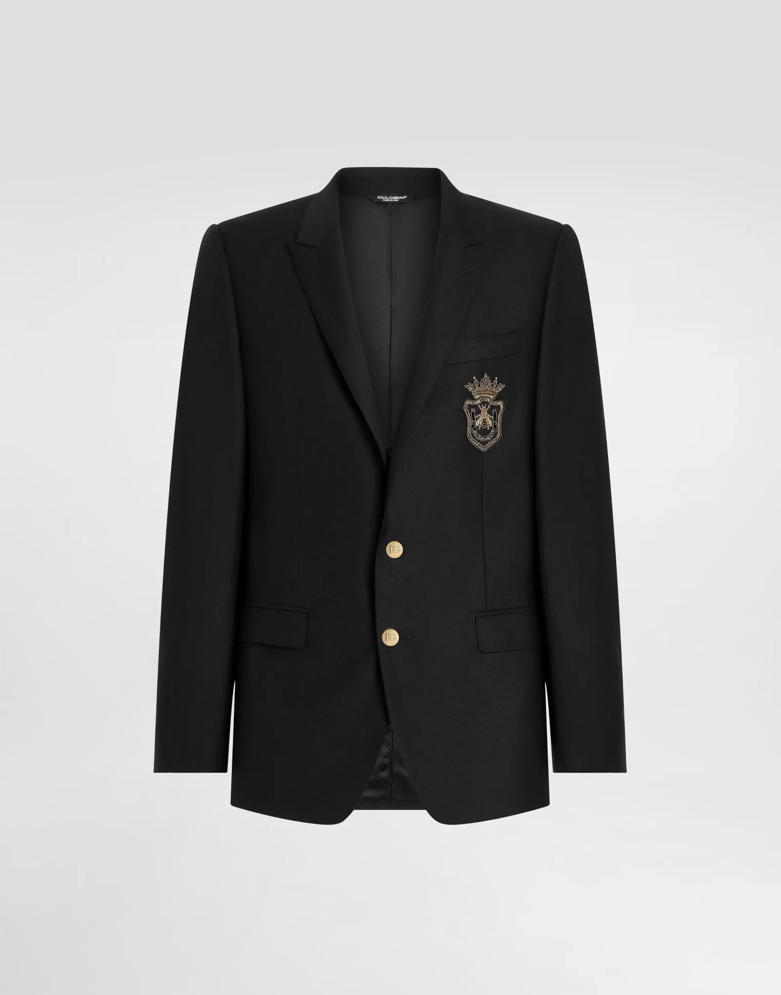 Jacke Dolce & Gabbana Single-breasted Embroidered Patch Jacket G2LK0ZFU3H1N0000