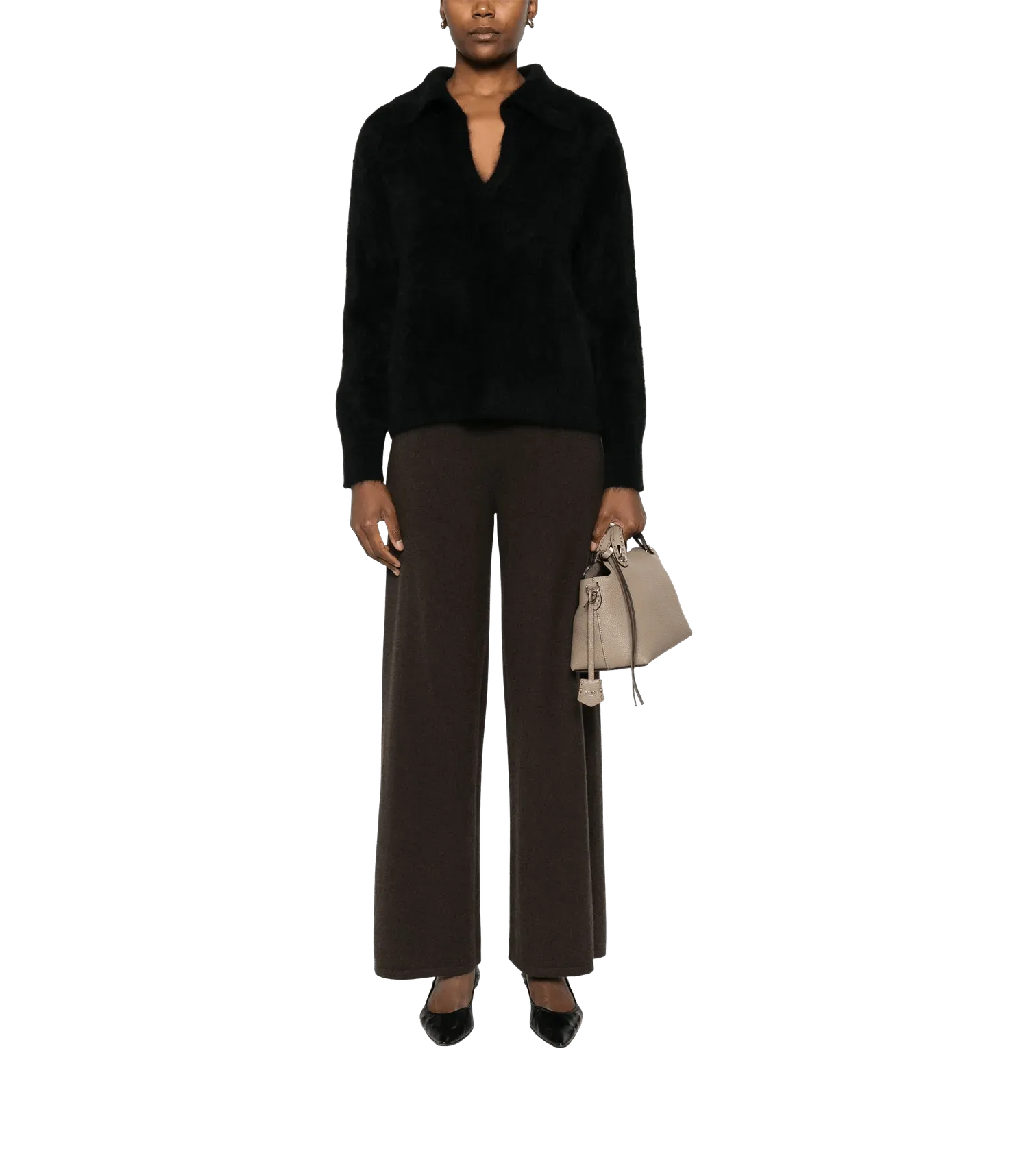   Lisa Yang  Lisa Yang 2023322 BLACK BRUSHED BLACK BRUSHED BLACK BRUSHED  Pullover 