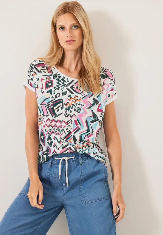 Materialmix T-Shirt