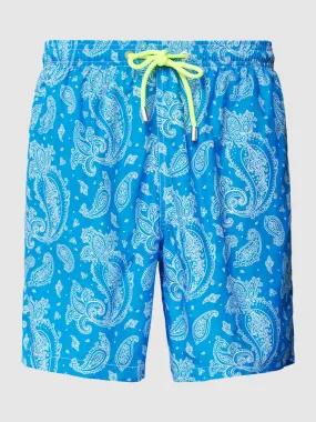 MC2 Saint Barth Badehose mit Allover-Print Modell 'LIGHTING' (blau) online kaufen
