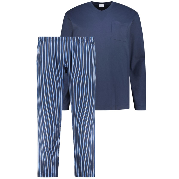 Mey Schlafanzug aus Baumwolle, royalblau 