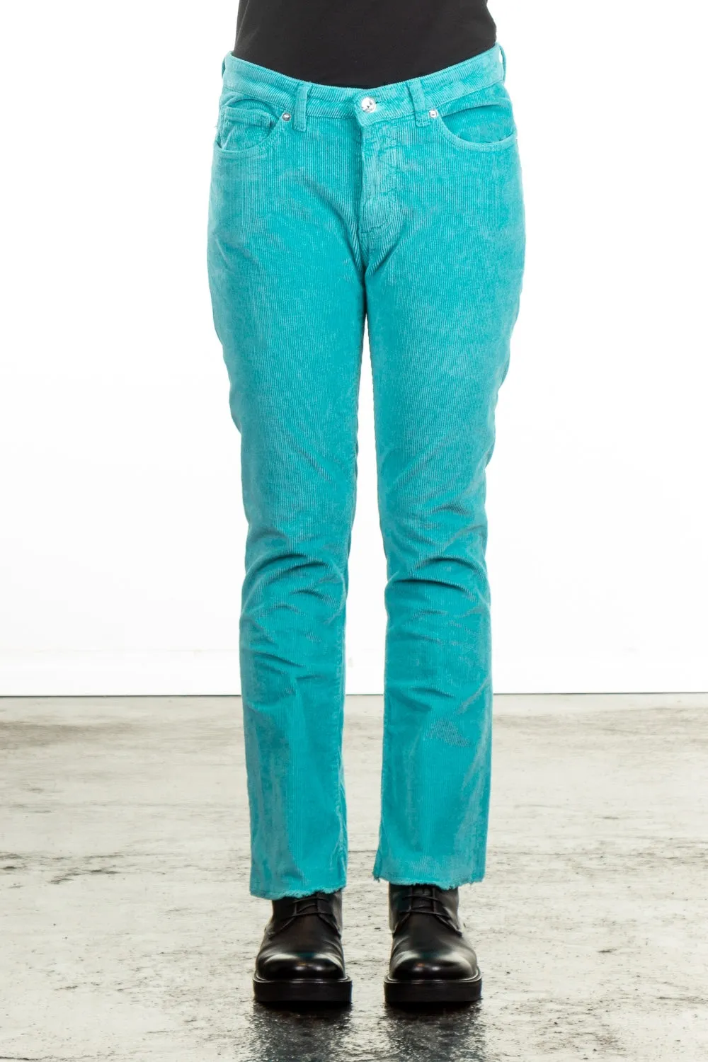 Nine In The Morning Damen 7/8 Cordhose Endless türkis