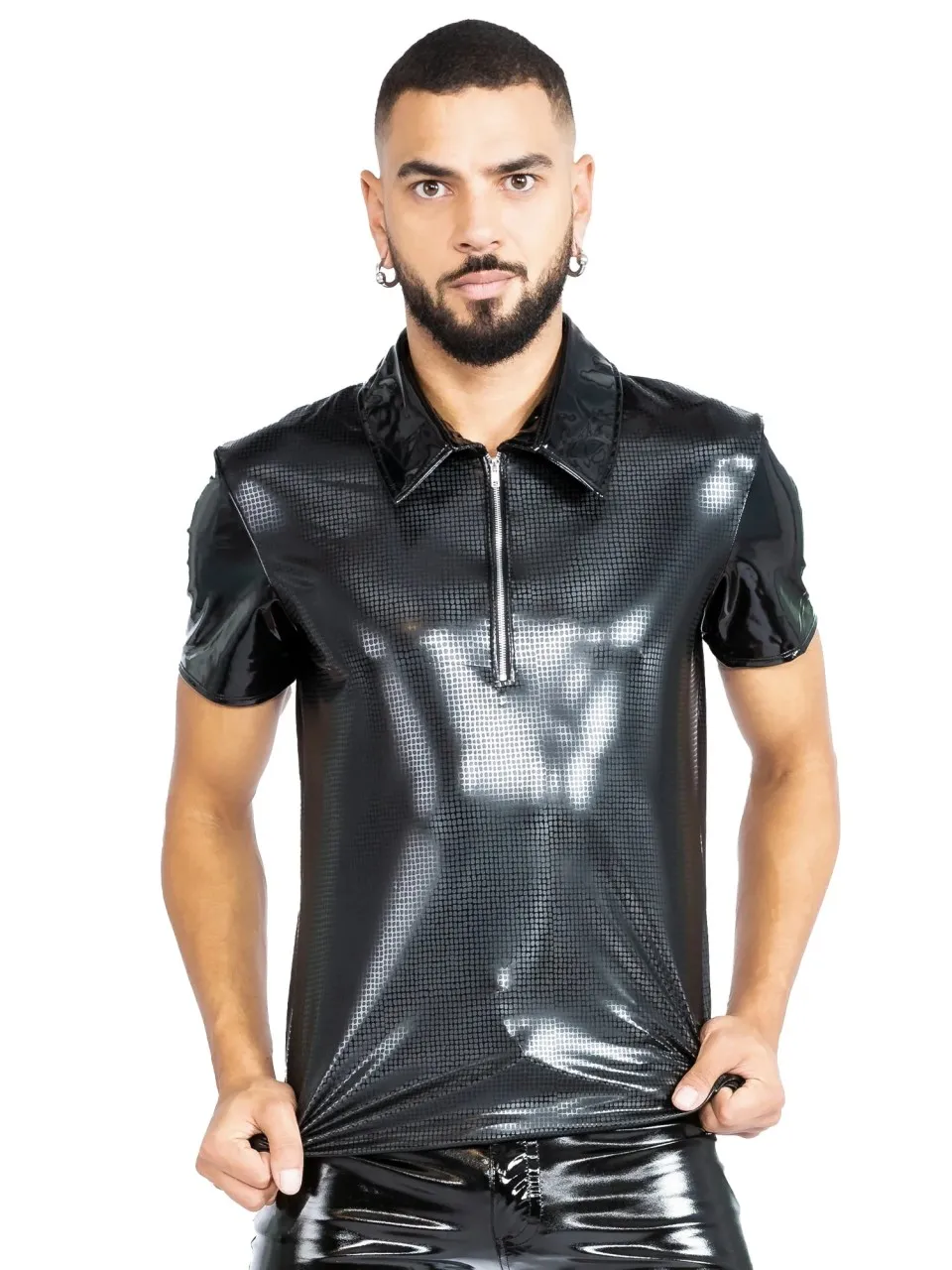 Poloshirt im Croc Print
