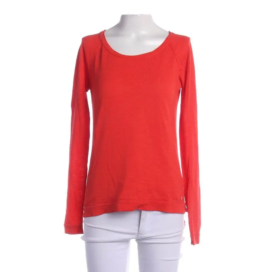 Pullover S Dunkelorange