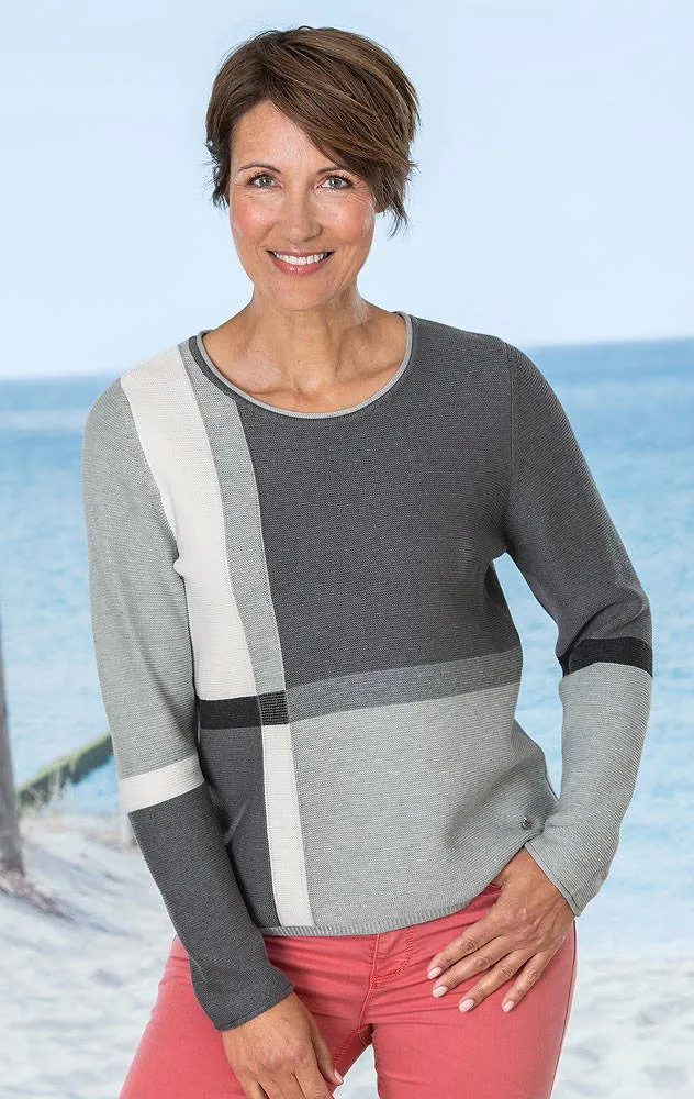 Rabe Damen Grafik-Pullover