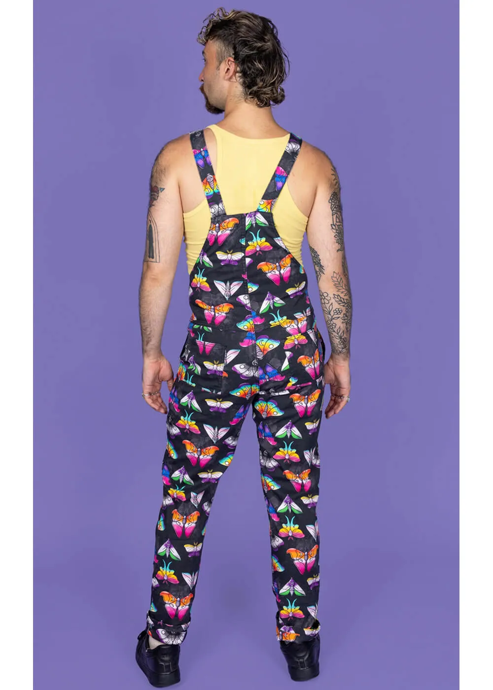 Run & Fly Pride Moths 70's Latzhose Schwarz