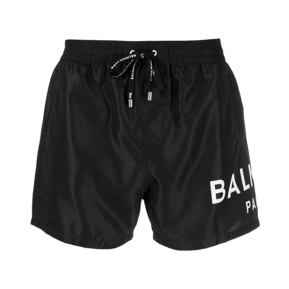Schwarze Boxer-Badehose