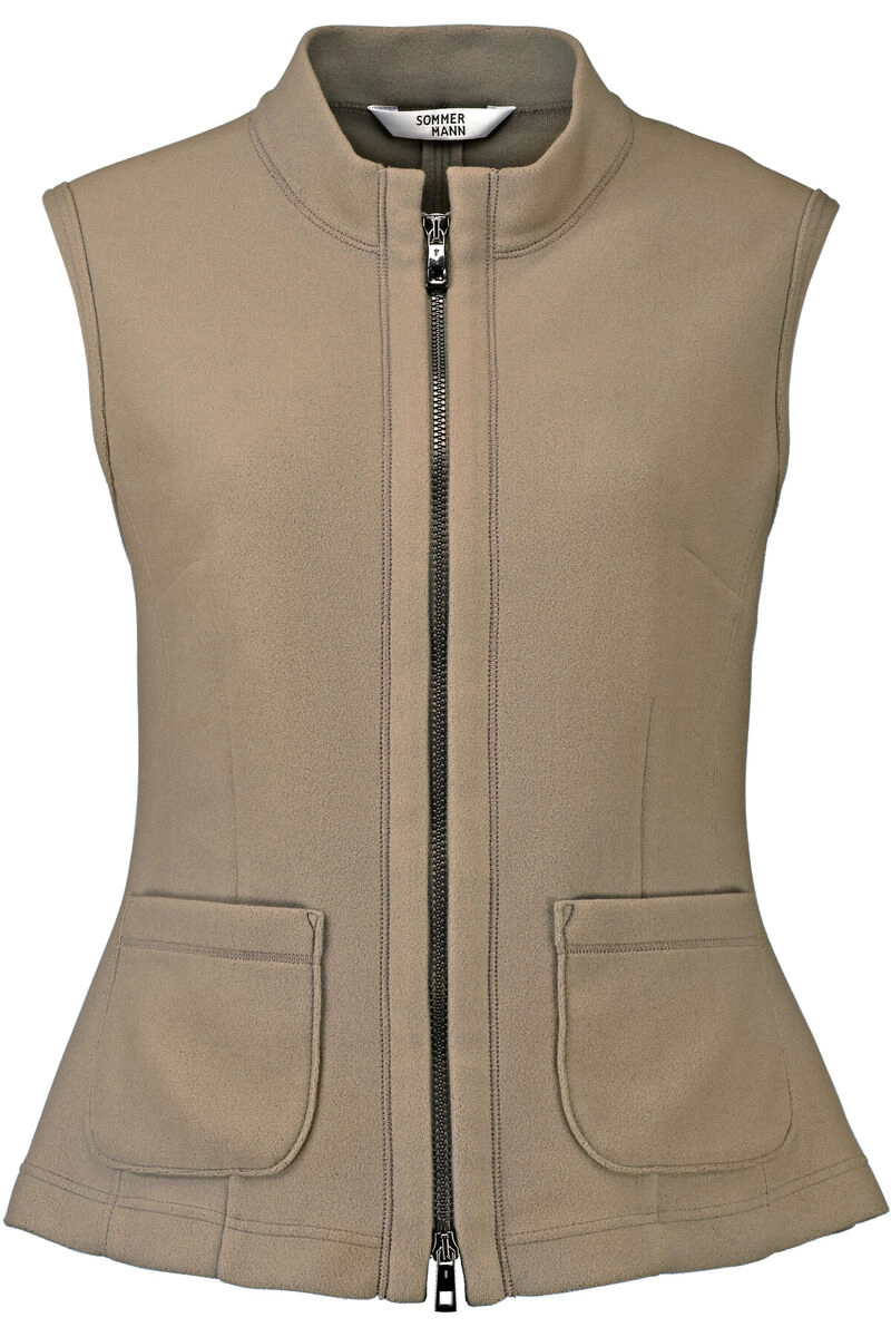 SOMMERMANN Fleece-Weste camel