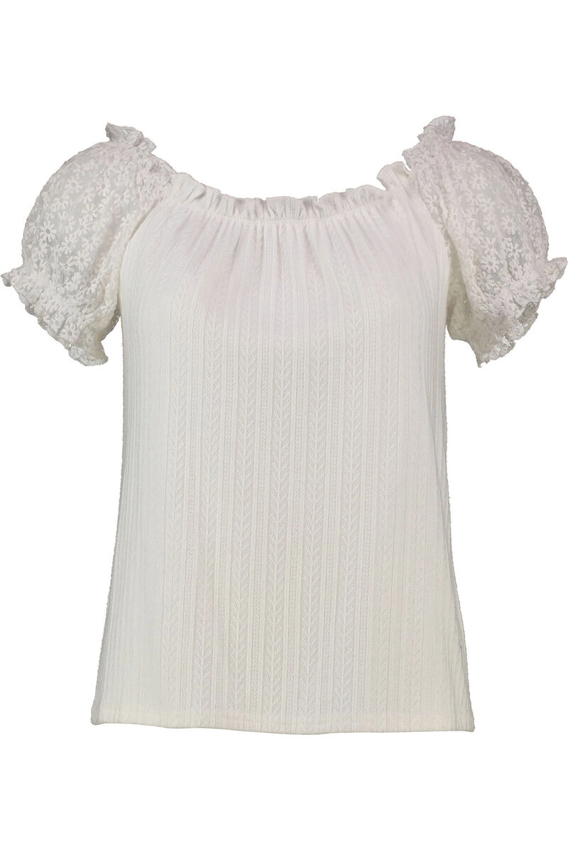 SPIETH & WENSKY Blusenshirt Delora offwhite im hochwertigen Jersey-Feinstrick