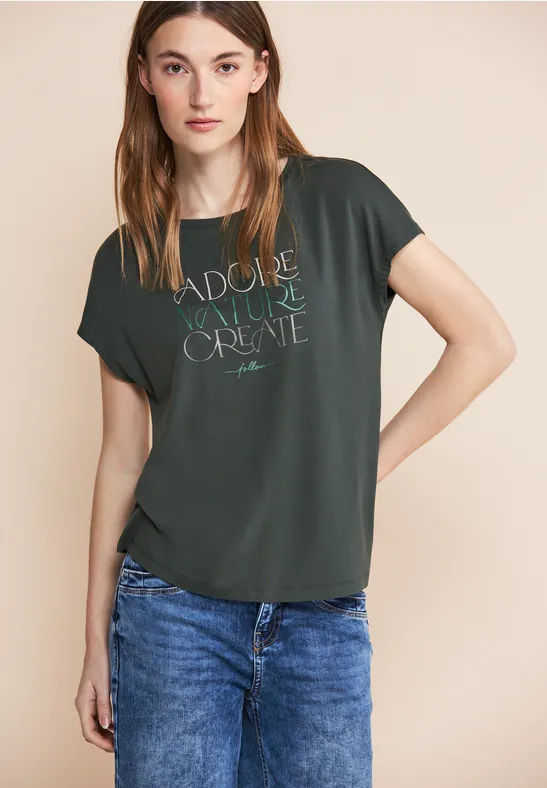 Street One T-Shirt mit Wording 