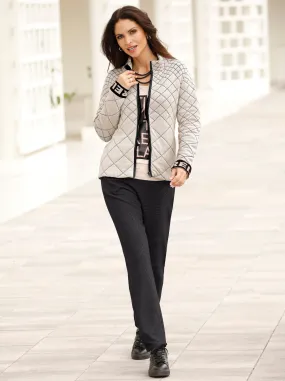Strickjacke in sand