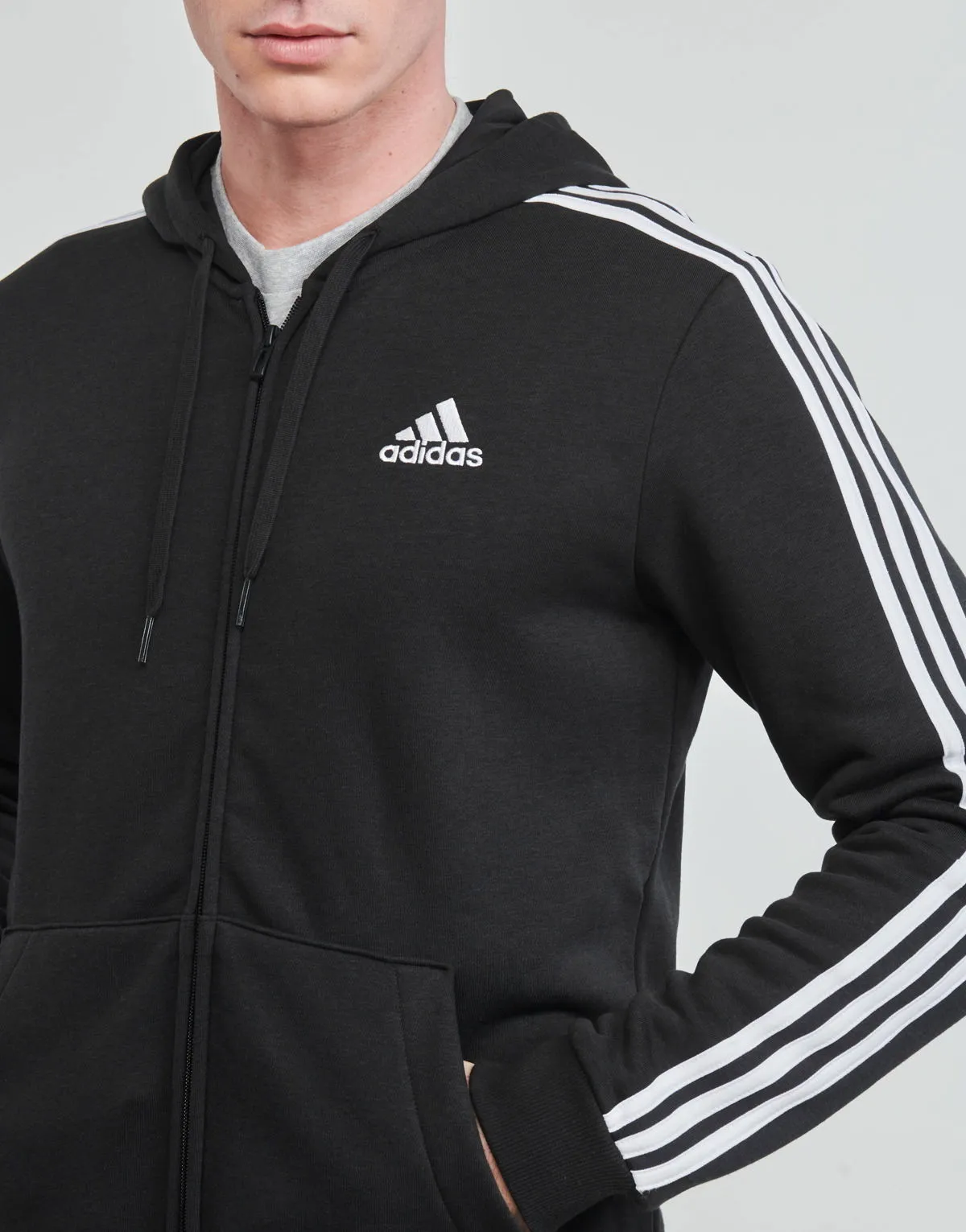 Sweatshirt adidas Originals 3 Stripes FL FULL ZIP HOODIE IB4029=GK9051