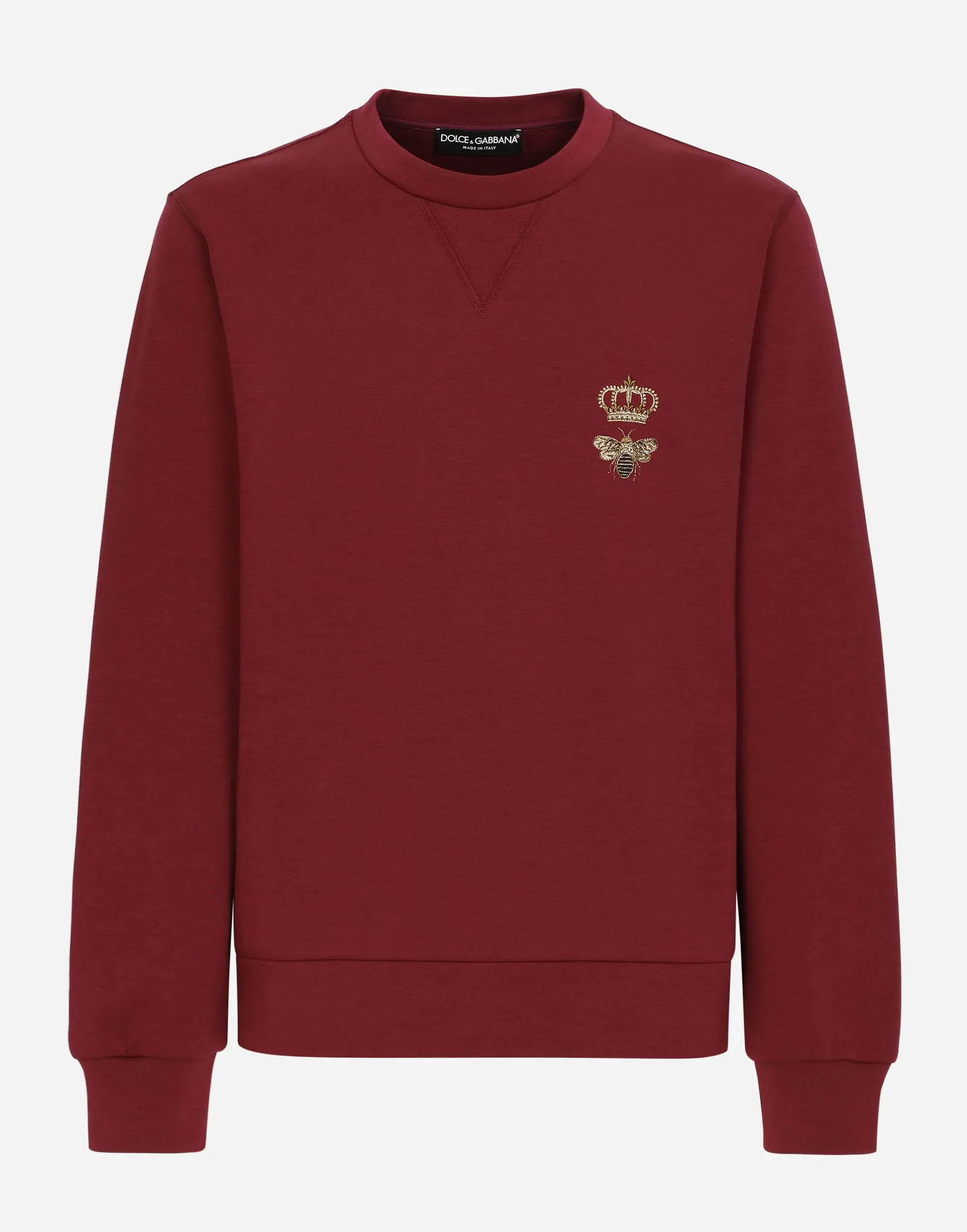 Sweatshirt Dolce & Gabbana Cotton Jersey Sweatshirt With Embroidery G9ABJZHU7H9R0108