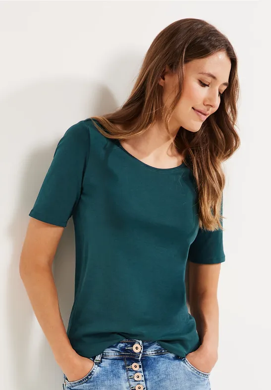 T-Shirt in Unifarbe