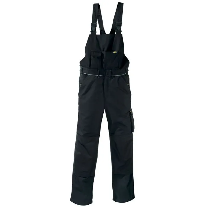teXXor® Arbeitshose AMAZONAS Latzhose Canvas 320 g/m² teXXor® - Größe 42 schwarz/schwarz