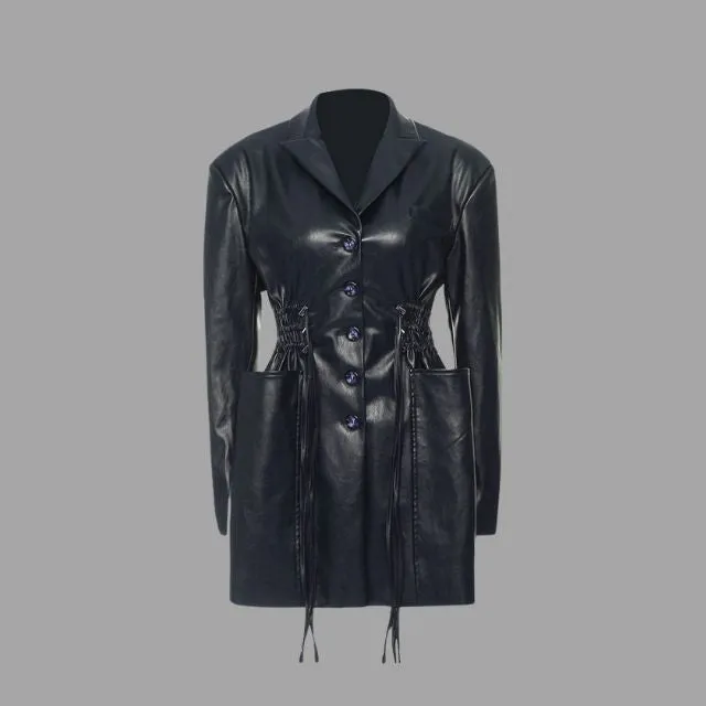 Valeria | Elegante Kunstlederjacke