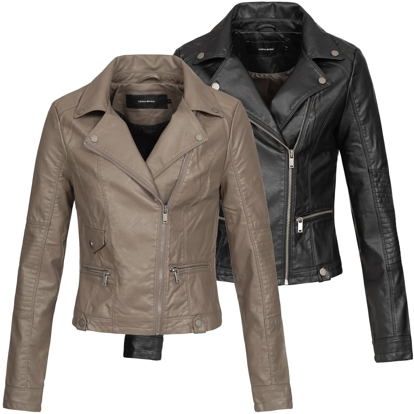 Vero Moda Damen Kunstlederjacke Ultramalou
