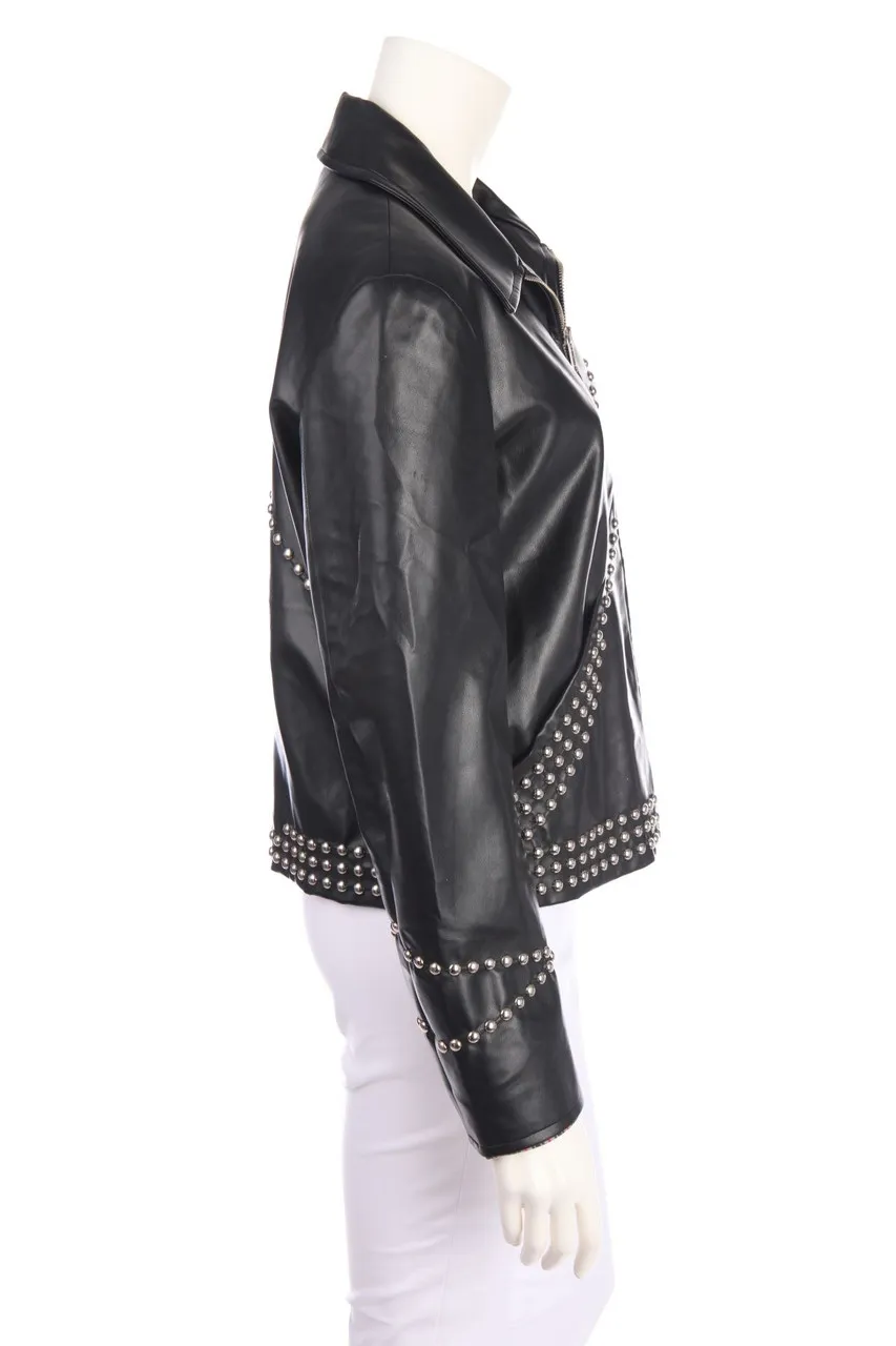 VERSACE JEANS COUTURE - Kunstlederjacke mit Nieten - L