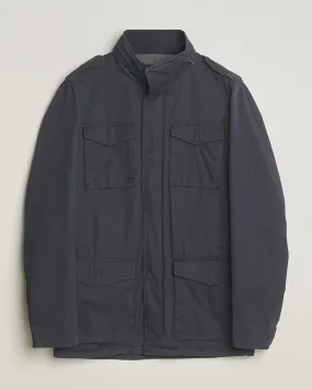 Washed Cotton Field Jacket Navy