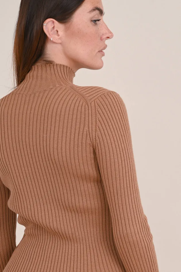 Wollmix Pullover in Camel